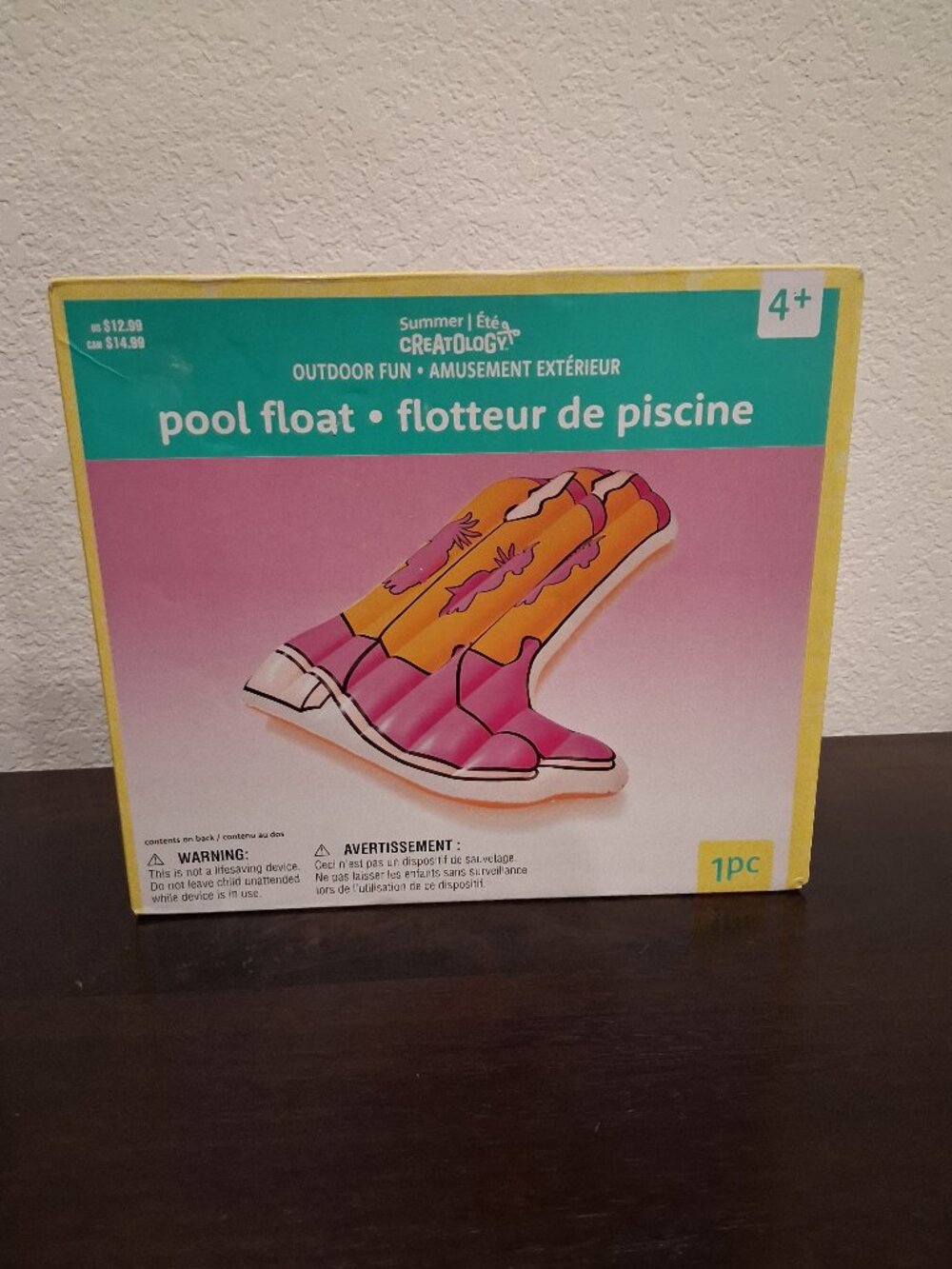 Cowboy Boot Pool Float, Brand new